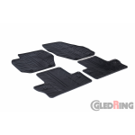 Original Gledring Passform Fußmatten Gummimatten 4 Tlg.+Fixing - Volvo V60 2010->
